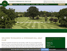 Tablet Screenshot of dulwichgolf.co.uk